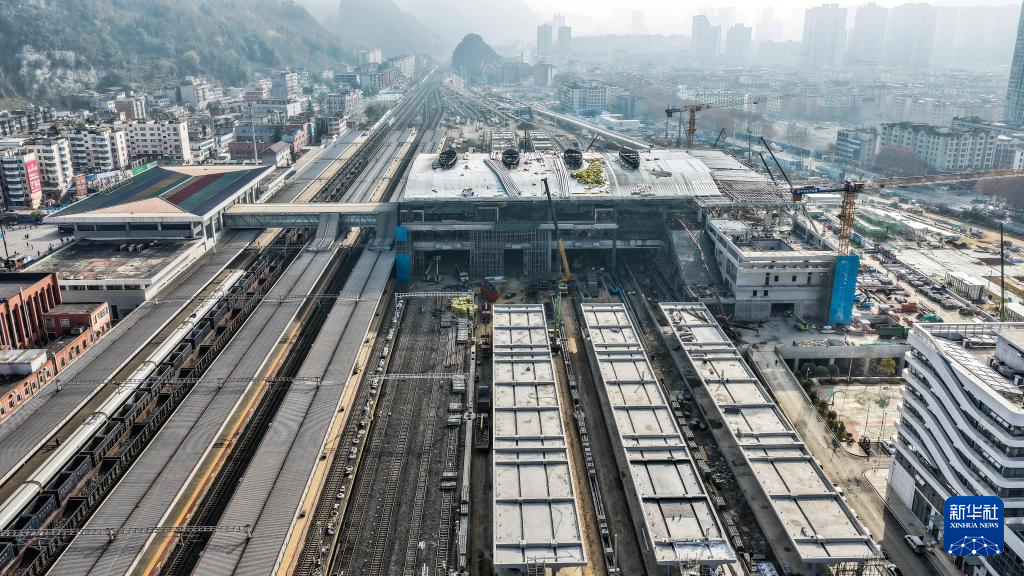 贵州六盘水火车站改建工程稳步推进